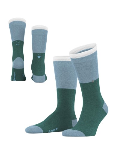 Burlington socks fashion smile blue green