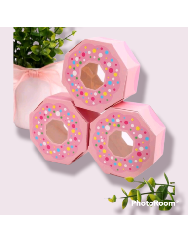 Κουτί κραφτ σε σχήμα donuts